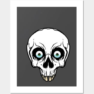 White Skull Posters and Art